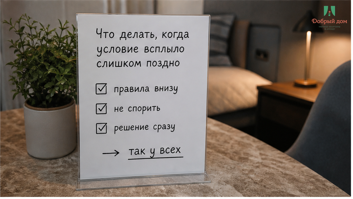 Действия при отказе в одной ночи после оплаты на платформе.