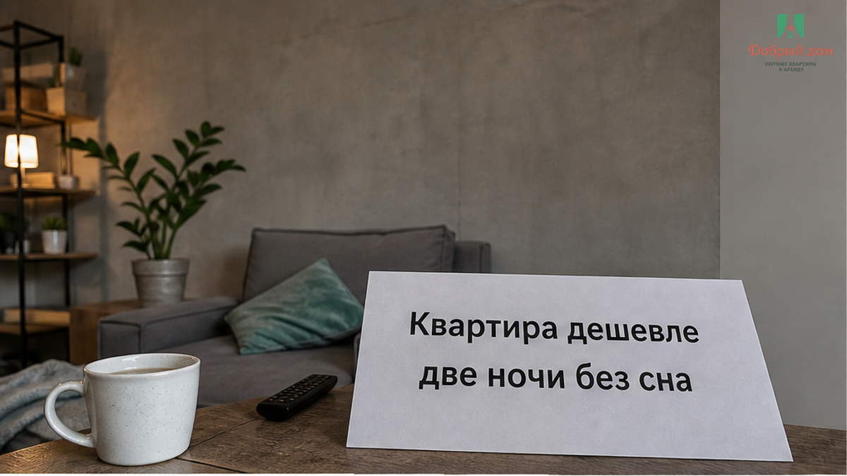 Отель был дороже на 900 ₽ за ночь. Квартира — две ночи без сна
