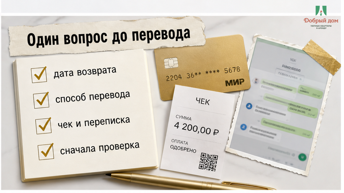 Чек-лист данных, которые нужно уточнить для возврата предоплаты.