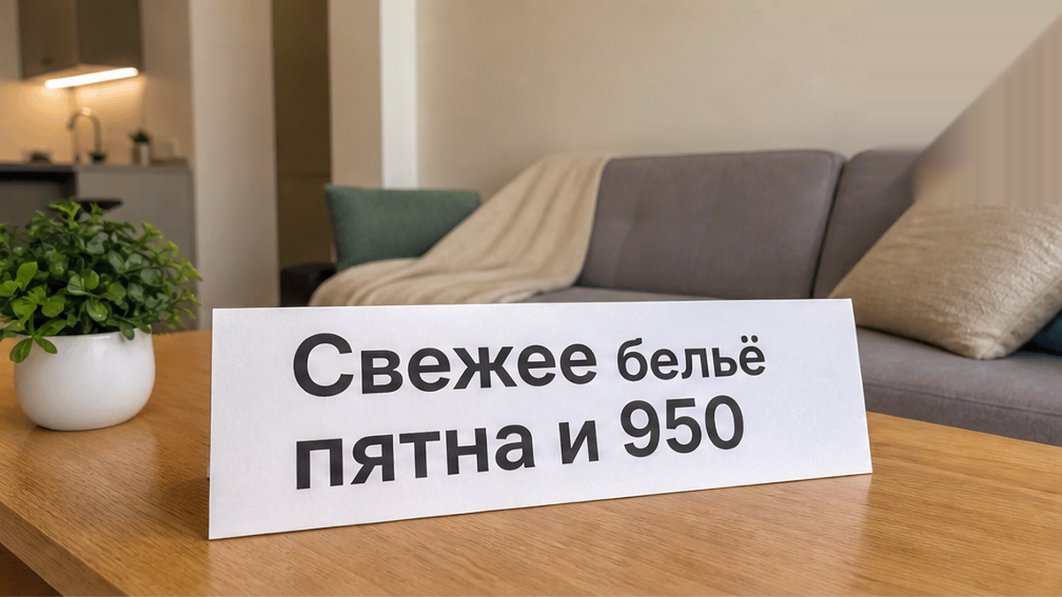 Свежее бельё должно быть в цене ночи — не отдельный счёт у двери.