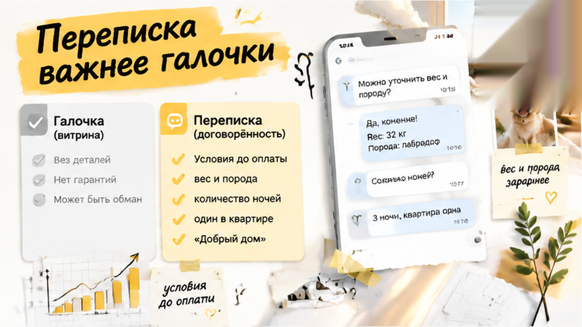 Чем проверяемый pet-friendly фильтр лучше устного обещания при аренде квартиры посуточно