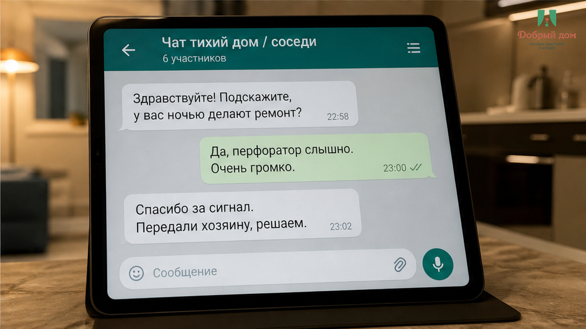 Переписка о шуме.