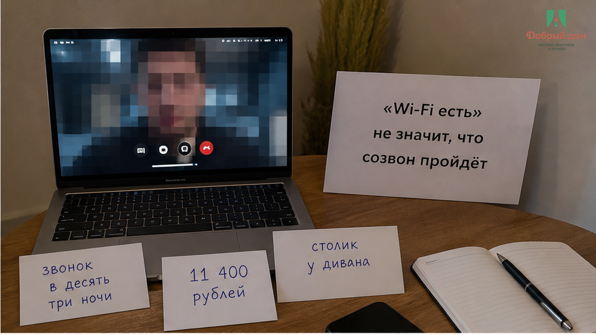 Сравнение: обещание быстрого интернета и реальность — созвон срывается.