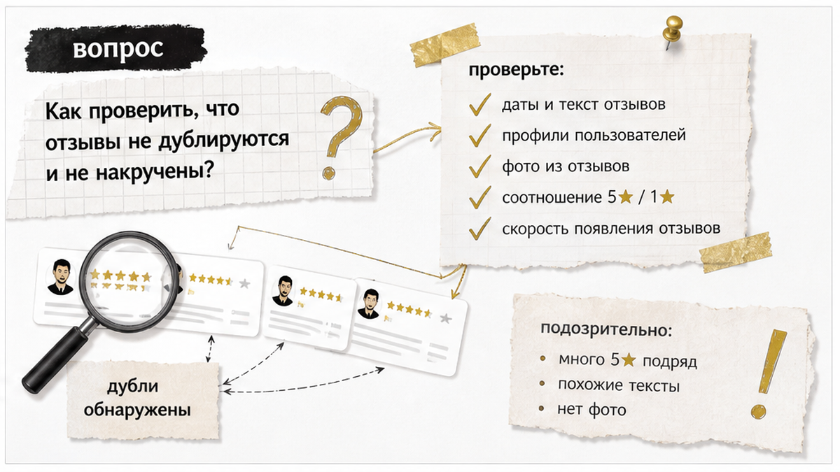 Проверка отзывов