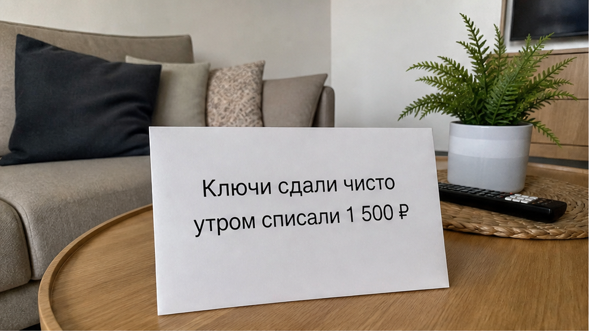 Схема: видео при выезде до сдачи ключей.