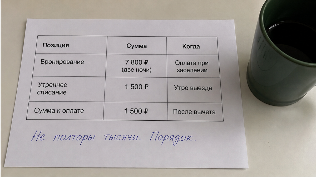 Что уточнить про залог до оплаты.