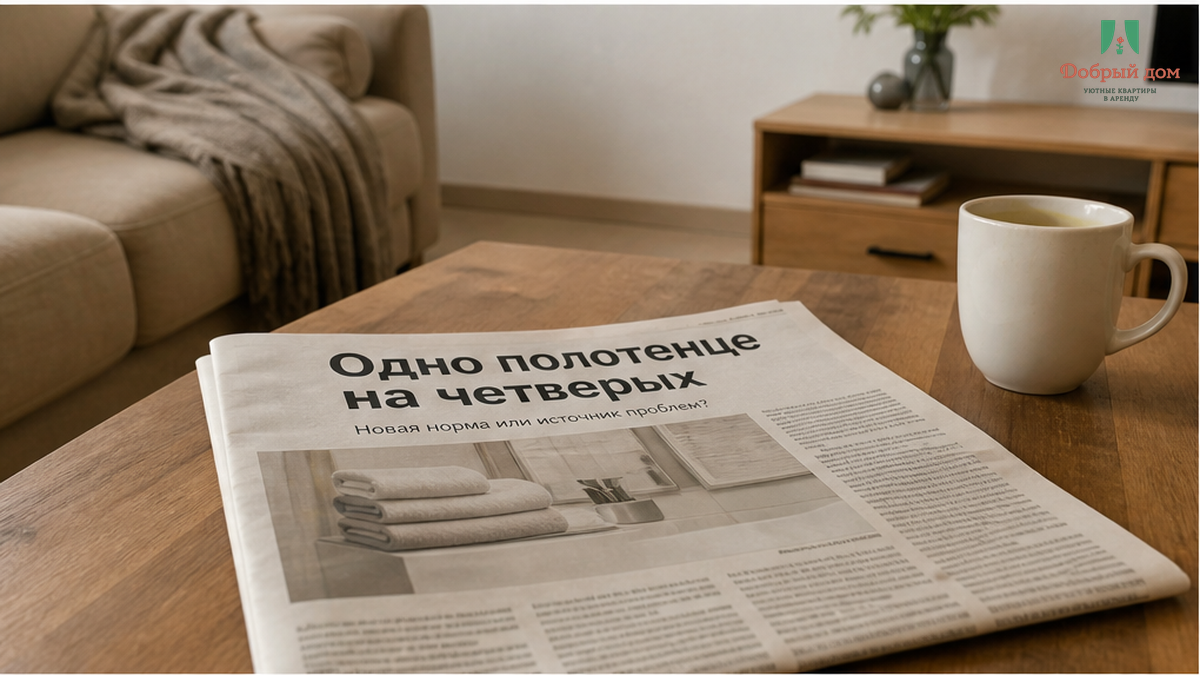 Сняли квартиру посуточно. В ванной — одно полотенце на 4 гостей