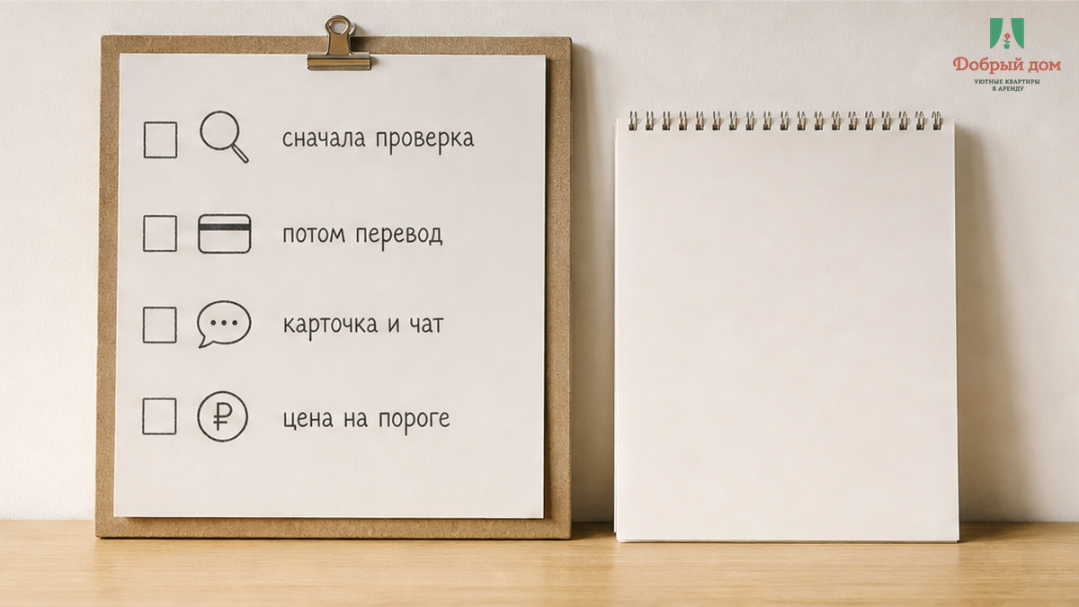 Перед оплатой: сохранить карточку и чат — сначала проверка, потом перевод.