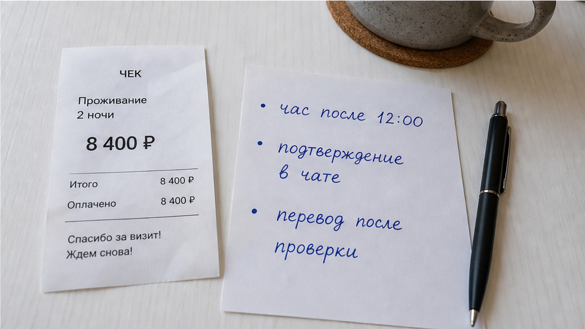 Честная доплата за поздний выезд — только после согласованного полудня и с заранее объявленным тарифом, не с прихода уборщицы.