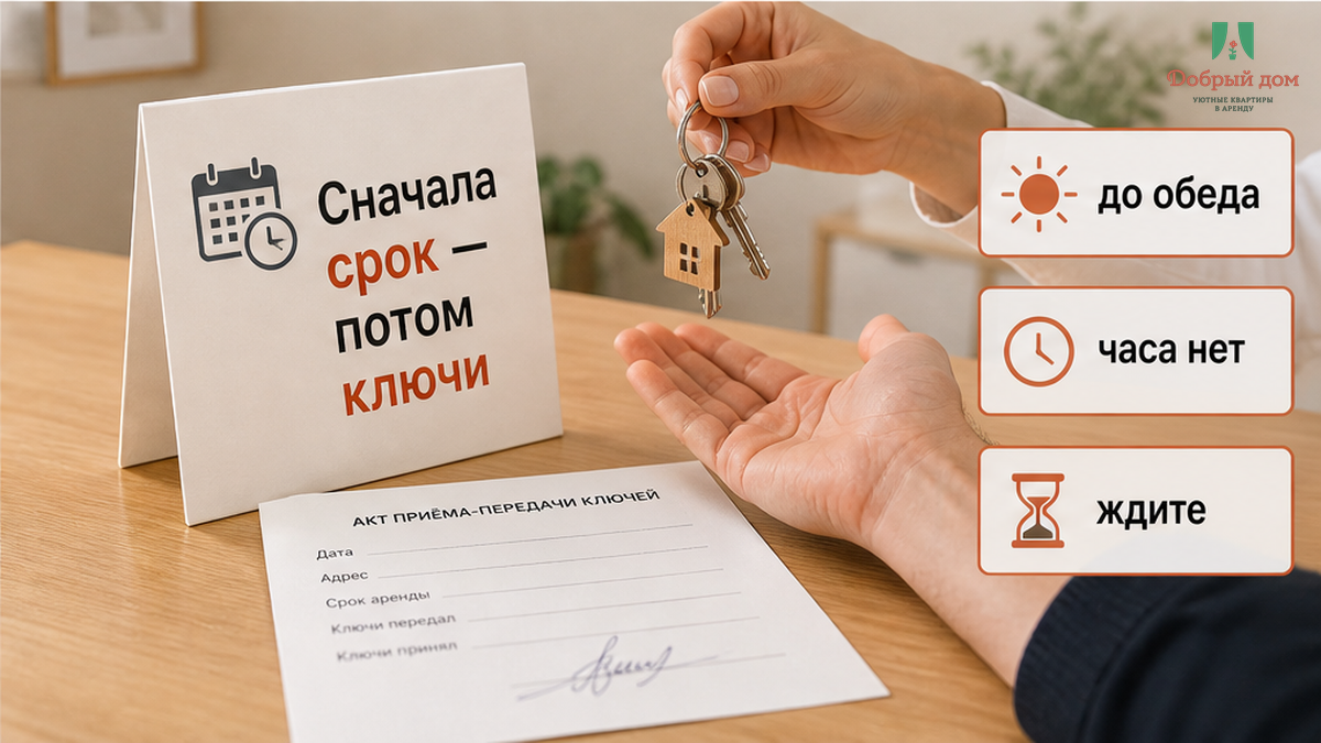 Правило: сначала зафиксировать срок возврата залога, потом передавать ключи и деньги.