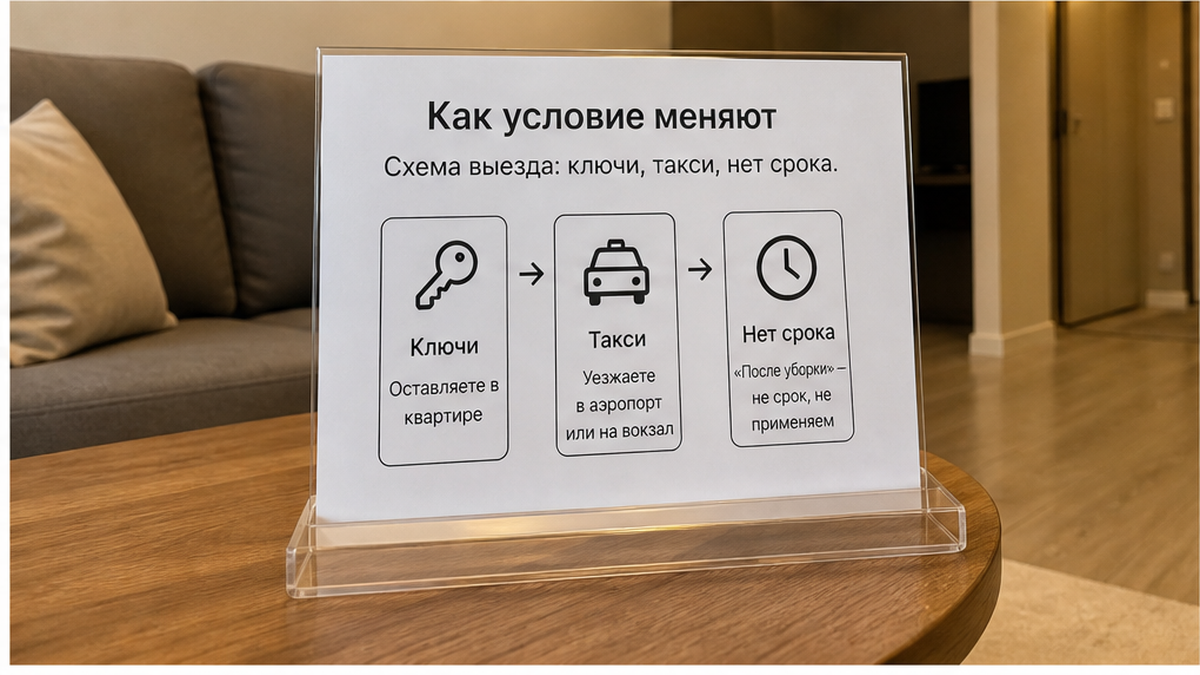 На выезде ключи уже сданы, такси подано, а срок возврата залога в переписке не появился.